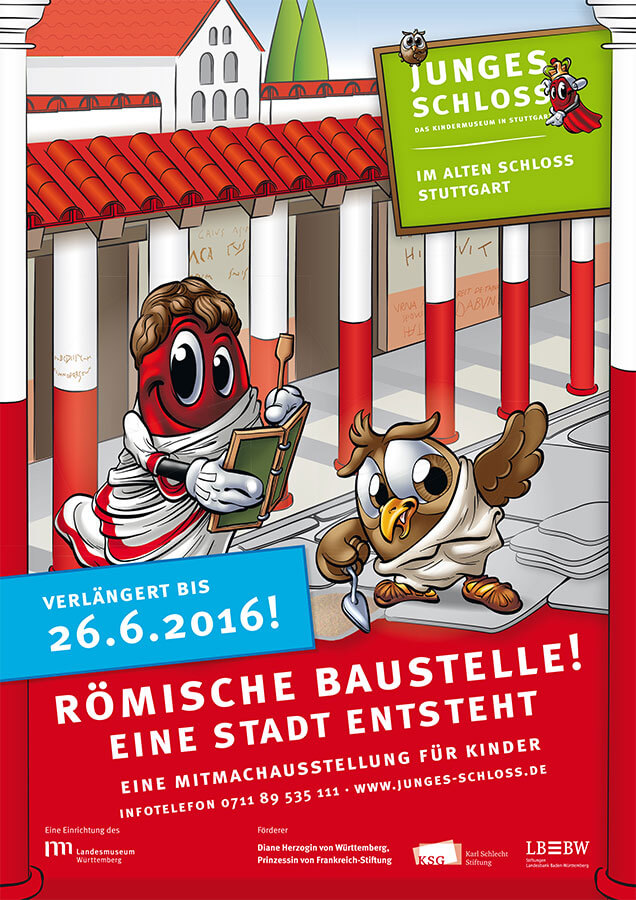 Junges Schloss Stuttgart - Kindermuseum / Rückblick Ausstellung - Römische Baustelle
